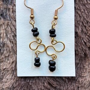 🎉Host Pick🎉 Black Infinity Earrings Handmade